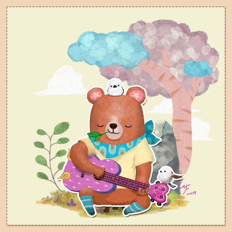 【峰畫畫】繪本吉他熊